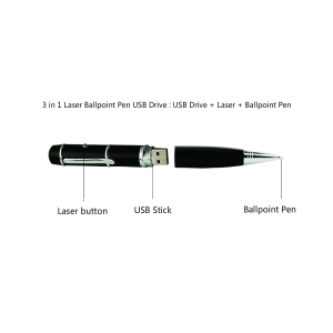 Caneta Pen Drive e Laser